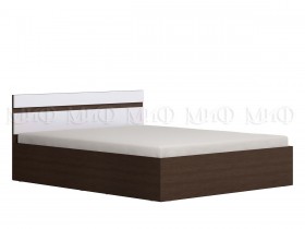 Ким кровать 1,4 (Венге/белый глянец) в Краснодаре - krasnodar.katalogmebeli.com | фото