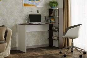Компьютерный стол №3 (Венге/Белый) в Краснодаре - krasnodar.katalogmebeli.com | фото