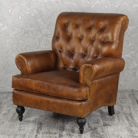 Кресло кожаное Чарльз в Краснодаре - krasnodar.katalogmebeli.com | фото