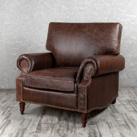 Кресло кожаное Лофт Аристократ (ширина 1100 мм) в Краснодаре - krasnodar.katalogmebeli.com | фото
