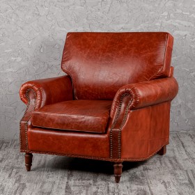 Кресло кожаное Лофт Аристократ (кожа буйвола) в Краснодаре - krasnodar.katalogmebeli.com | фото
