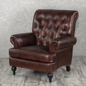 Кресло кожаное Лофт Чарльз в Краснодаре - krasnodar.katalogmebeli.com | фото