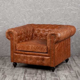 Кресло кожаное Лофт Честер (кожа буйвола) в Краснодаре - krasnodar.katalogmebeli.com | фото