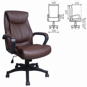 Кресло офисное BRABIX Enter EX-511 (коричневый) в Краснодаре - krasnodar.katalogmebeli.com | фото 1