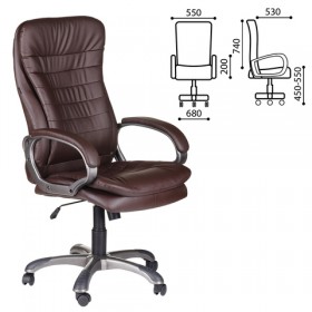 Кресло офисное BRABIX Omega EX-589 (коричневое) в Краснодаре - krasnodar.katalogmebeli.com | фото