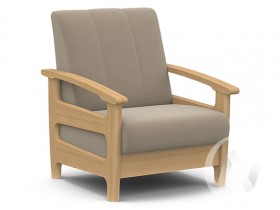 Кресло для отдыха Омега (бук лак/CATANIA LATTE) в Краснодаре - krasnodar.katalogmebeli.com | фото