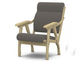 Кресло Вега-10 (бесцветный лак/ULTRA STONE) в Краснодаре - krasnodar.katalogmebeli.com | фото 1