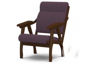 Кресло Вега-10 (орех лак/ULTRA PLUM) в Краснодаре - krasnodar.katalogmebeli.com | фото