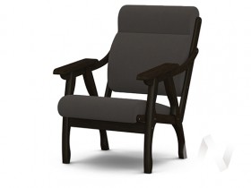 Кресло Вега-10 (венге лак/ULTRA GRAFIT) в Краснодаре - krasnodar.katalogmebeli.com | фото 1