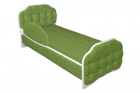 Кровать 180 Атлет 76 Зелёный (мягкий бортик) в Краснодаре - krasnodar.katalogmebeli.com | фото