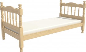 Кровать одинарная Аленка из массива сосны 800*1890 Сосна в Краснодаре - krasnodar.katalogmebeli.com | фото 3