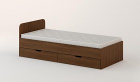 Кровать с ящиками 900 (Орех темный) в Краснодаре - krasnodar.katalogmebeli.com | фото