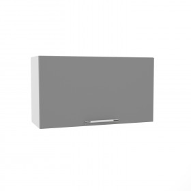 Квадро ВПГ 800 шкаф верхний горизонтальный высокий (Ваниль кожа/корпус Серый) в Краснодаре - krasnodar.katalogmebeli.com | фото