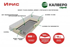 Матрас IRIS 1400*2000 в Краснодаре - krasnodar.katalogmebeli.com | фото