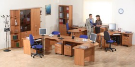 Мебель для персонала Альфа 61 Ольха в Краснодаре - krasnodar.katalogmebeli.com | фото 1