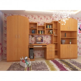 Детская Мишутка Комплект мебели (Вишня оксфорд) в Краснодаре - krasnodar.katalogmebeli.com | фото
