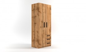 Шкаф 2-х створчатый с ящиками Шервуд (Дуб Вотан) в Краснодаре - krasnodar.katalogmebeli.com | фото