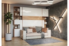 Шкаф-кровать с диваном Дина в Краснодаре - krasnodar.katalogmebeli.com | фото