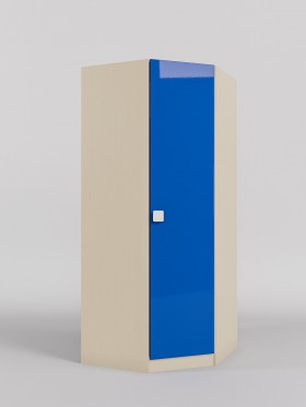Шкаф угловой (угловая секция) Скай люкс (Синий/корпус Клен) в Краснодаре - krasnodar.katalogmebeli.com | фото