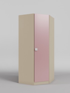 Шкаф угловой (угловая секция) Грэйси (Розовый/корпус Клен) в Краснодаре - krasnodar.katalogmebeli.com | фото