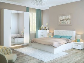 Спальня Тиффани (Белый текстурный) в Краснодаре - krasnodar.katalogmebeli.com | фото