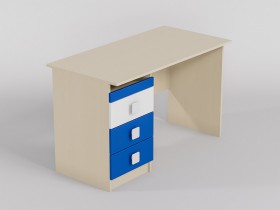 Стол (прямая столешница) Скай (Синий/Белый/корпус Клен) в Краснодаре - krasnodar.katalogmebeli.com | фото