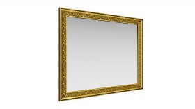 Зеркало навесное "Айрум"/(дуб кальяри / профиль: золото с орнаментом) в Краснодаре - krasnodar.katalogmebeli.com | фото